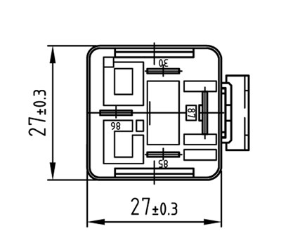 Mini Relay N O 12v 30a